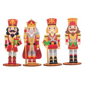   Crystal Art Gyémántszemes kirakó - Diótörő figurák 4 db-os