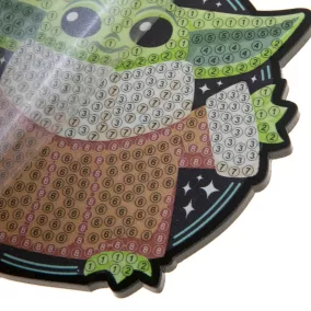 Crystal Art Gyémántszemes Charm kirakó - Bébi Yoda