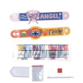   Crystal Art Gyémántszemes kirakó - Stitch és Angel Barátság karkötő