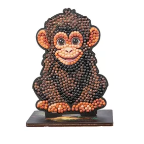 Crystal Art Gyémántszemes kirakó - Csimpánz