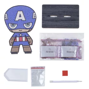 Crystal Art Gyémántszemes kirakó - Amerika Kapitány