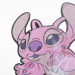 Crystal Art Gyémántszemes kirakó - Pink Csillagkutya XL