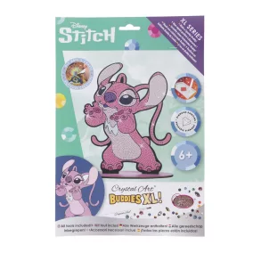 Crystal Art Gyémántszemes kirakó - Pink Csillagkutya XL
