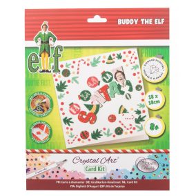   Crystal Art Gyémántszemes kirakó - Elf karácsonyi üdvözlőkártya