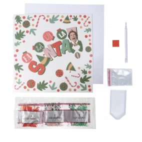   Crystal Art Gyémántszemes kirakó - Elf karácsonyi üdvözlőkártya