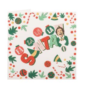   Crystal Art Gyémántszemes kirakó - Elf karácsonyi üdvözlőkártya