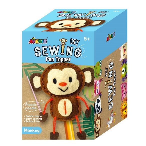 Avenir Plüss ceruzadísz varrás - majmos