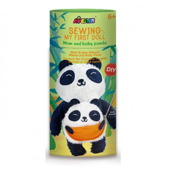 Avenir Plüss varrás Panda a kicsinyével
