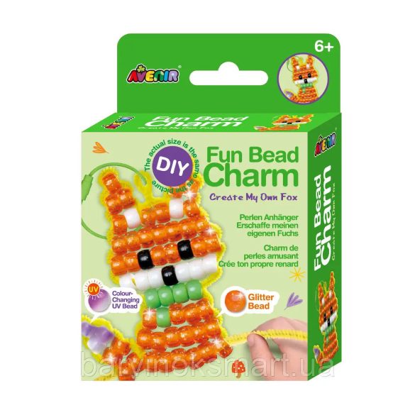 Avenir Gyöngyfigura fűző készlet színváltó gyöngyökkel - Róka