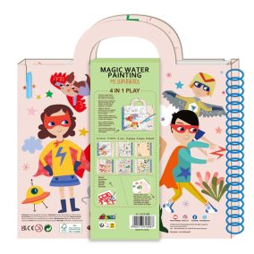 Avenir Mágikus vízzel festő könyv - Szuperhősök