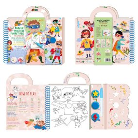 Avenir Mágikus vízzel festő könyv - Szuperhősök