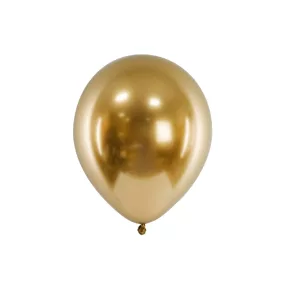 Fényes léggömb 30 cm - arany - 10 db-os csomag