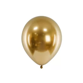 Fényes léggömb 30 cm - arany - 50 db-os csomag