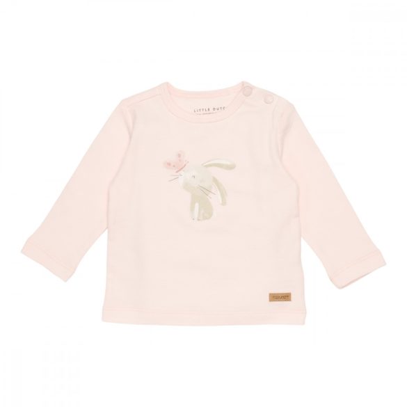 Little Dutch hosszú ujjú felső - nyuszis - pink - 74