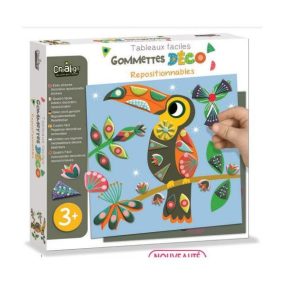 CreaLign Újrahasználható matricázós képek - Madarak