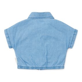 Little Dutch kislány rövid ujjú blúz - Denim