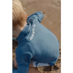   Little Dutch Hosszú ujjú úszó póló - Blue Whale - 74/80