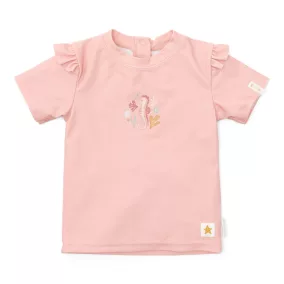   Little Dutch Rövid ujjú úszó póló fodrokkal - Seahorse Pink
