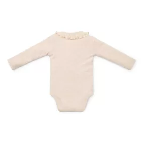 Little Dutch hosszú ujjú body Sand Melange - 62