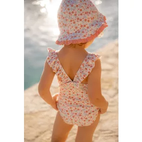   Little Dutch kifordítható strandsapka Sunny Flowers Multi-colour - 0-1 év
