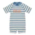 Little Dutch rövid ujjú úszóoverál Ocean Blue Stripes - 86/92