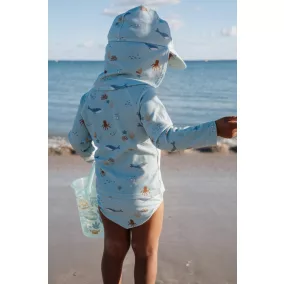 Little Dutch hosszú ujjú úszó póló Ocean Friends
