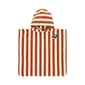 Little Dutch fürdőponcsó Ocean World Brown Stripe