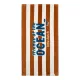 Little Dutch strandtörölköző Ocean World Brown Stripe - 60cm X 120cm