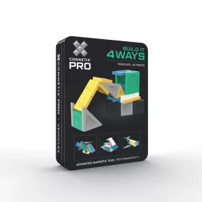   Connetix PRO Build It 4 Ways Járművek mágneses építőjáték - 30 db