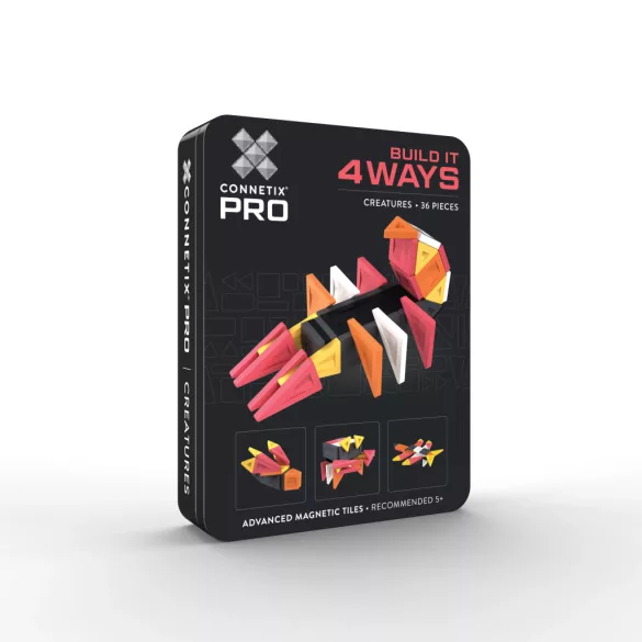 Connetix PRO Build It 4 Ways Lények mágneses építőjáték - 36 db