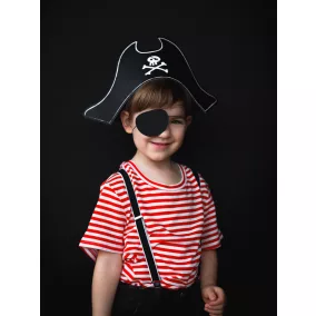 Kalózkalap és szemtakaró (14 cm)