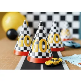 "GO!" - feliratú party csákó - 6 db