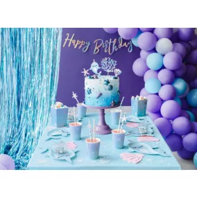 Party függöny - kék - 90x250 cm