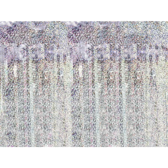 Holografikus Party Függöny 100x200 cm