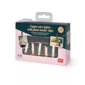 Legami LED fényfüzér - fényképtartó csipeszekkel HOME