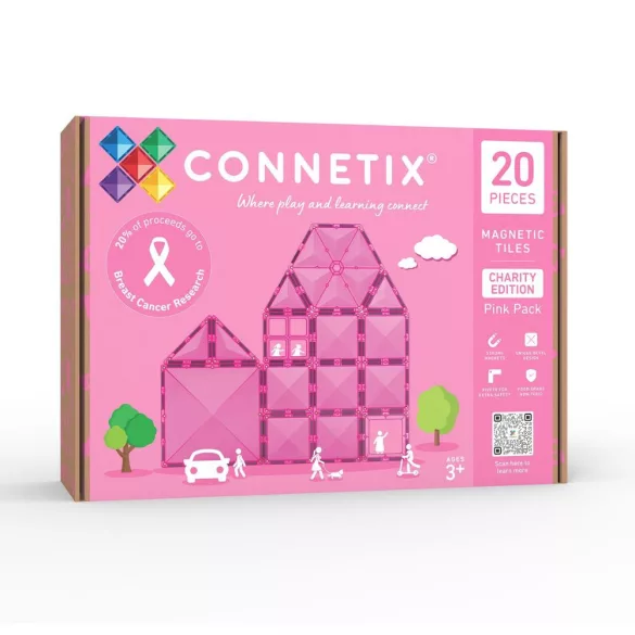 CONNETIX Jótékonysági szett - Pink - 20 db