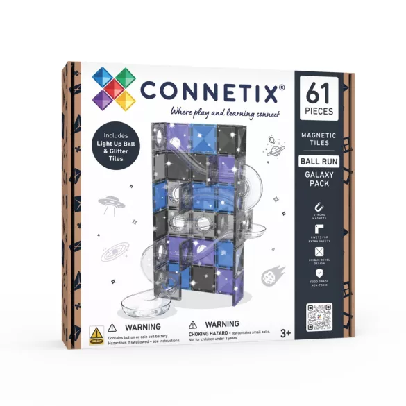 CONNETIX Golyópálya Galaxy építőszett – 61 db
