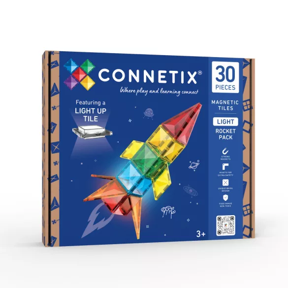 CONNETIX Világító rakéta építőszett – 30 db