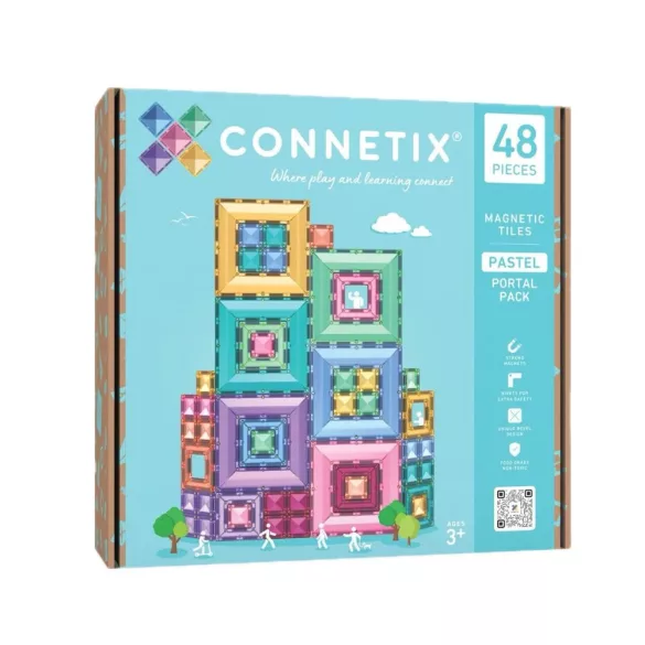 CONNETIX Pasztell Portal Pack - 48 db