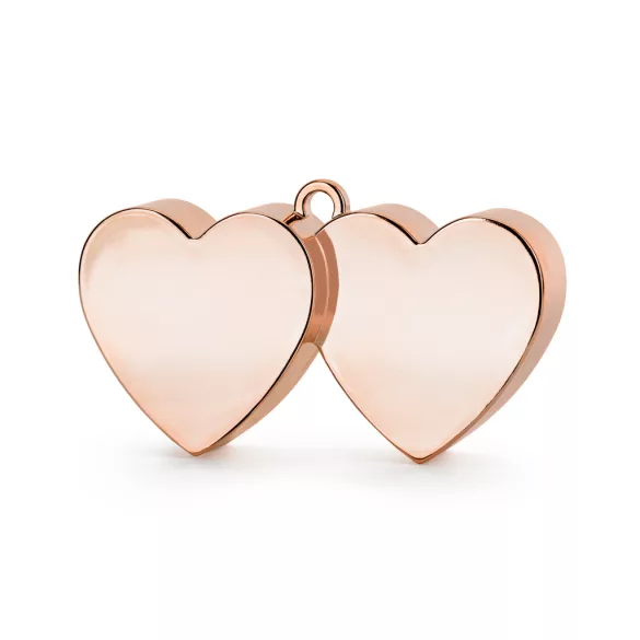 Szívecskés lufisúly - rose gold