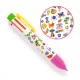 Djeco Hatszínű golyóstoll - Fluoreszkáló színek - Rainbow pen