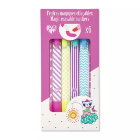 Djeco Mágikus filctolkészlet - 6 db radírozható filctoll