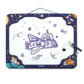   Djeco Mágneses rajztábla - Űrhajós illusztációval - Space board