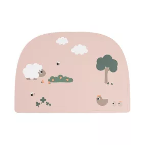 Done by Deer Szilikon tányéralátét - Tiny Farm - púder