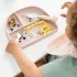 Done by Deer Szilikon tapadós többrekeszes tányér - Tiny Farm - púder