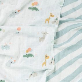 Done by Deer Textilpelenka - 2db - Celebration - kék