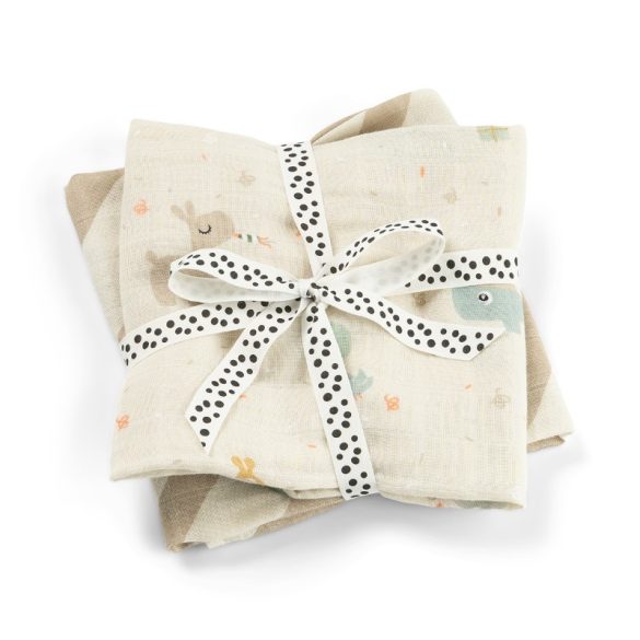 Done by Deer Textilpelenka - 2db - Celebration - homokszínű