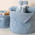 Little Dutch kerek tároló 30x25 cm - Pure Denim Blue