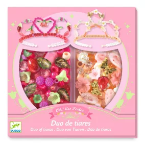 Djeco Ékszerkészítő készlet - Páros tiara pink
