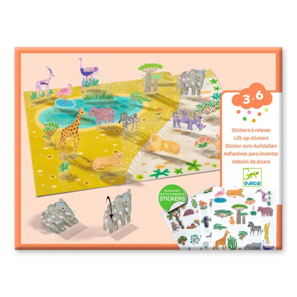 Djeco Matricázós sztorik 3D - Állati élőhelyek